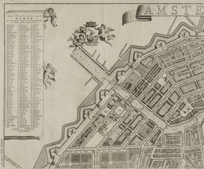 Map of Amsterdam by Gerrit de Broen by Gerrit de Broen